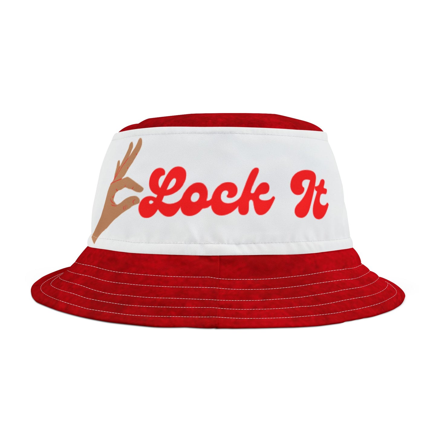 Red Clock it Bucket hat