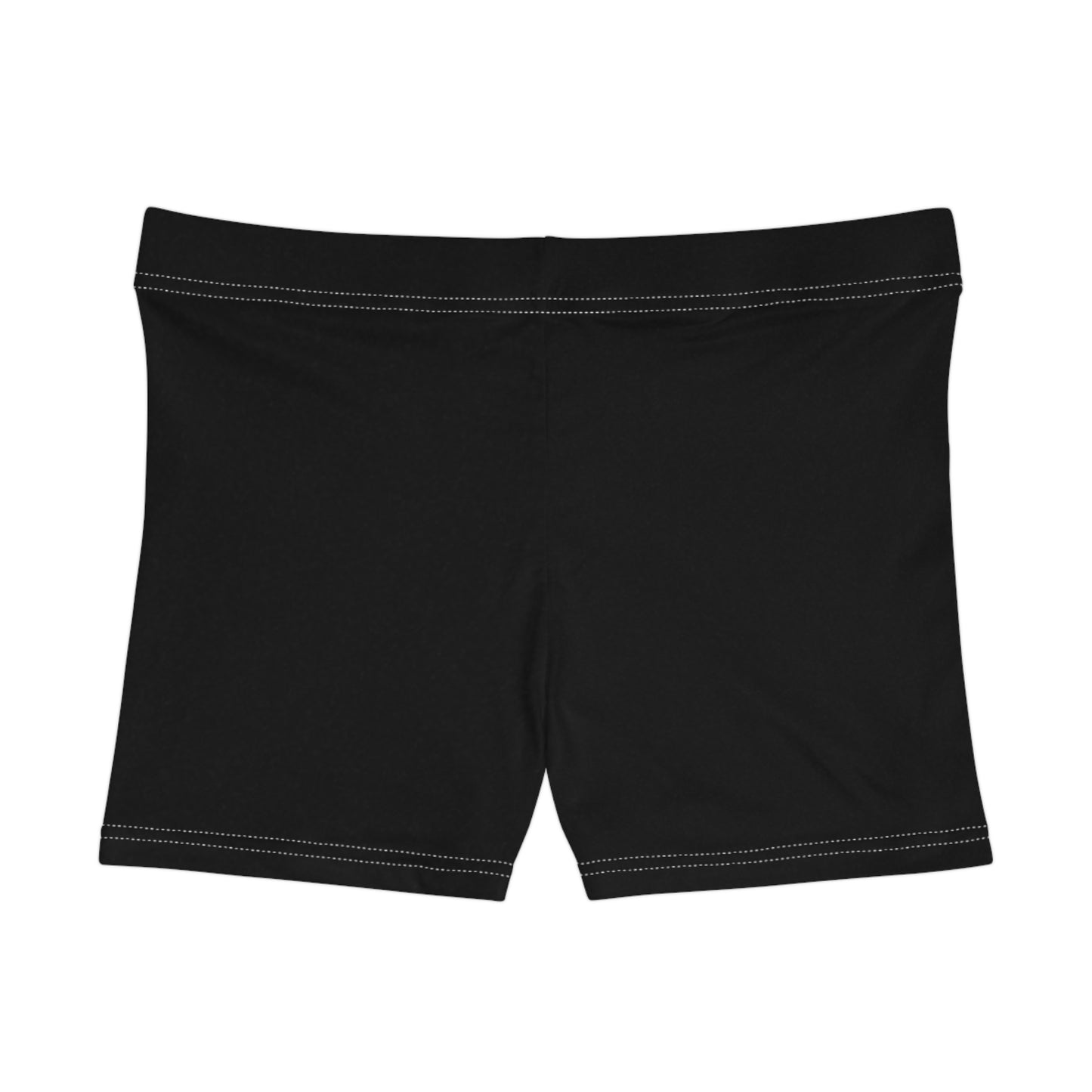 black mini shorts