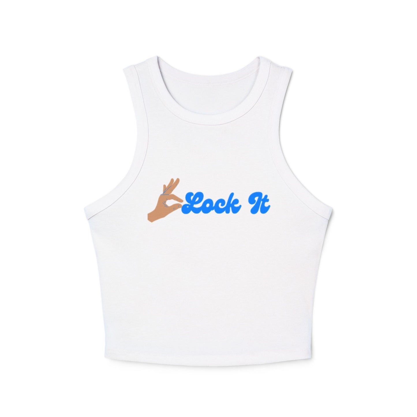 Blue Clock it Crop Tee