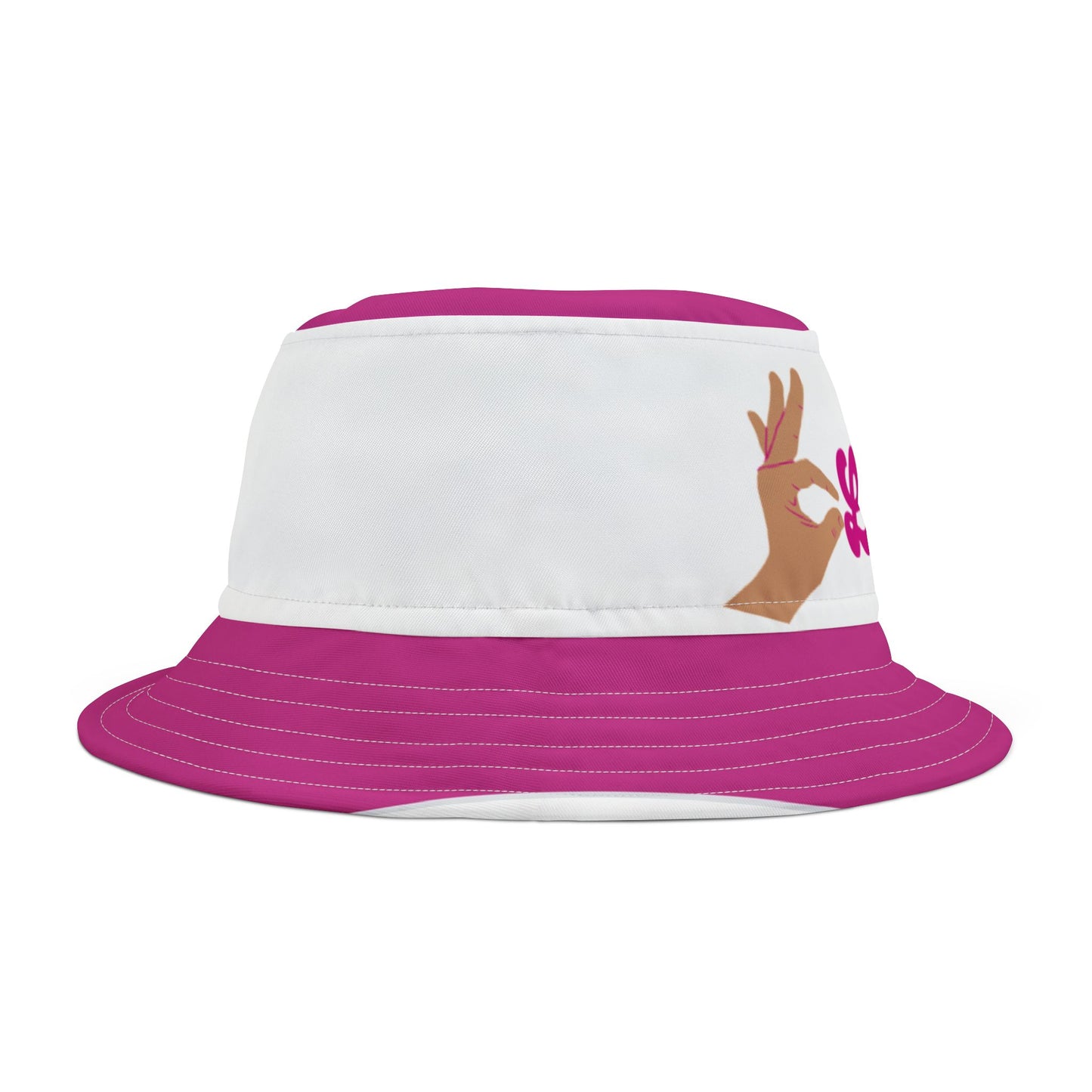 Pink Clock It Bucket Hat