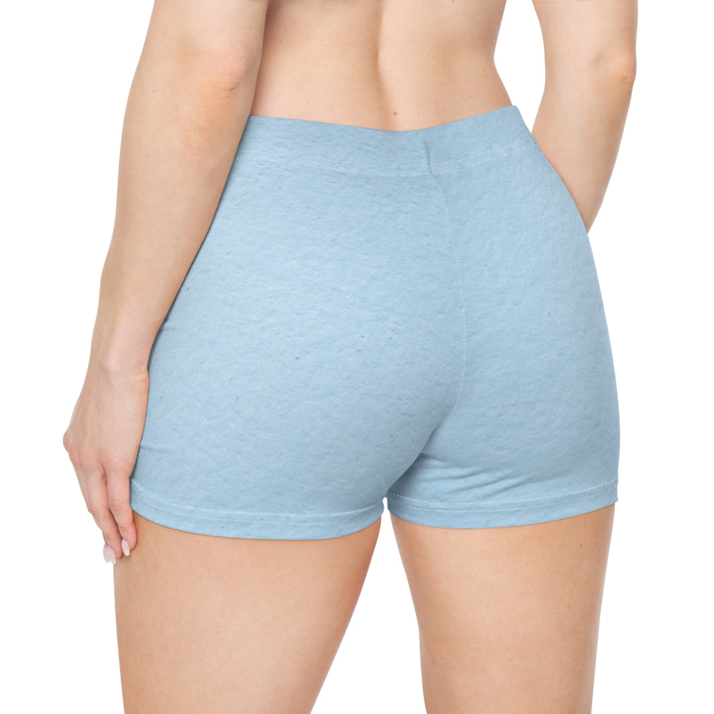 Light Blue Women's Comfortable Shorts for Summer & Casual Wear