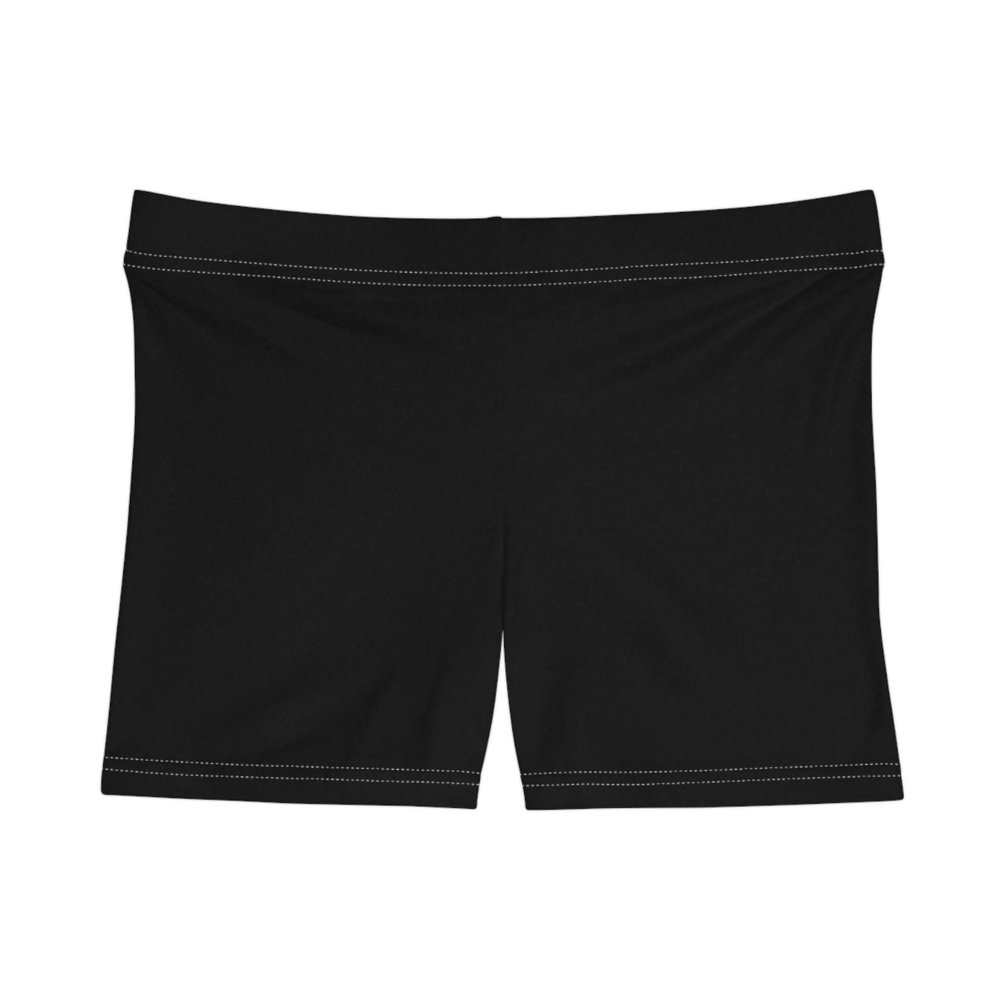 black mini shorts