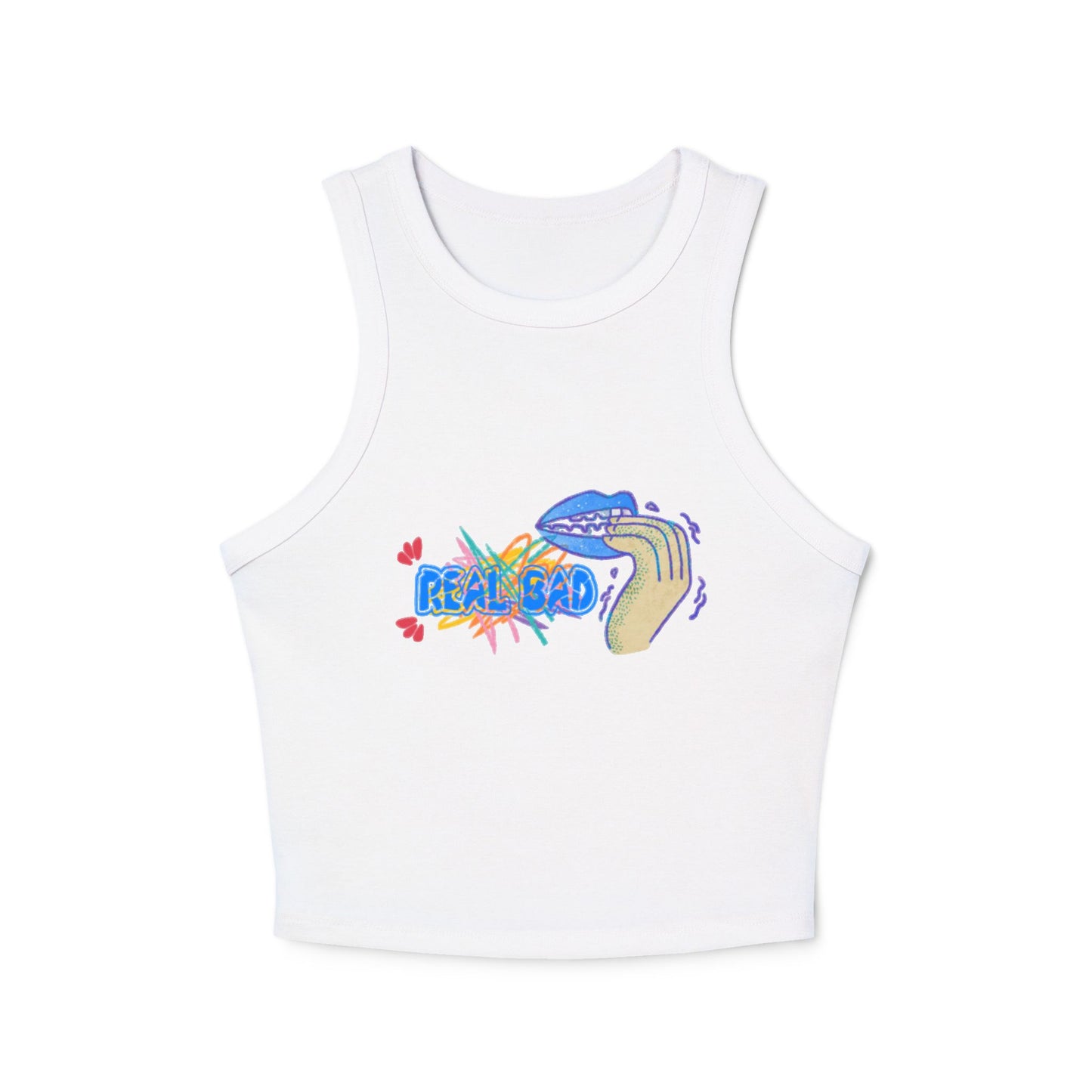 Blue Real Bad Crop Tee