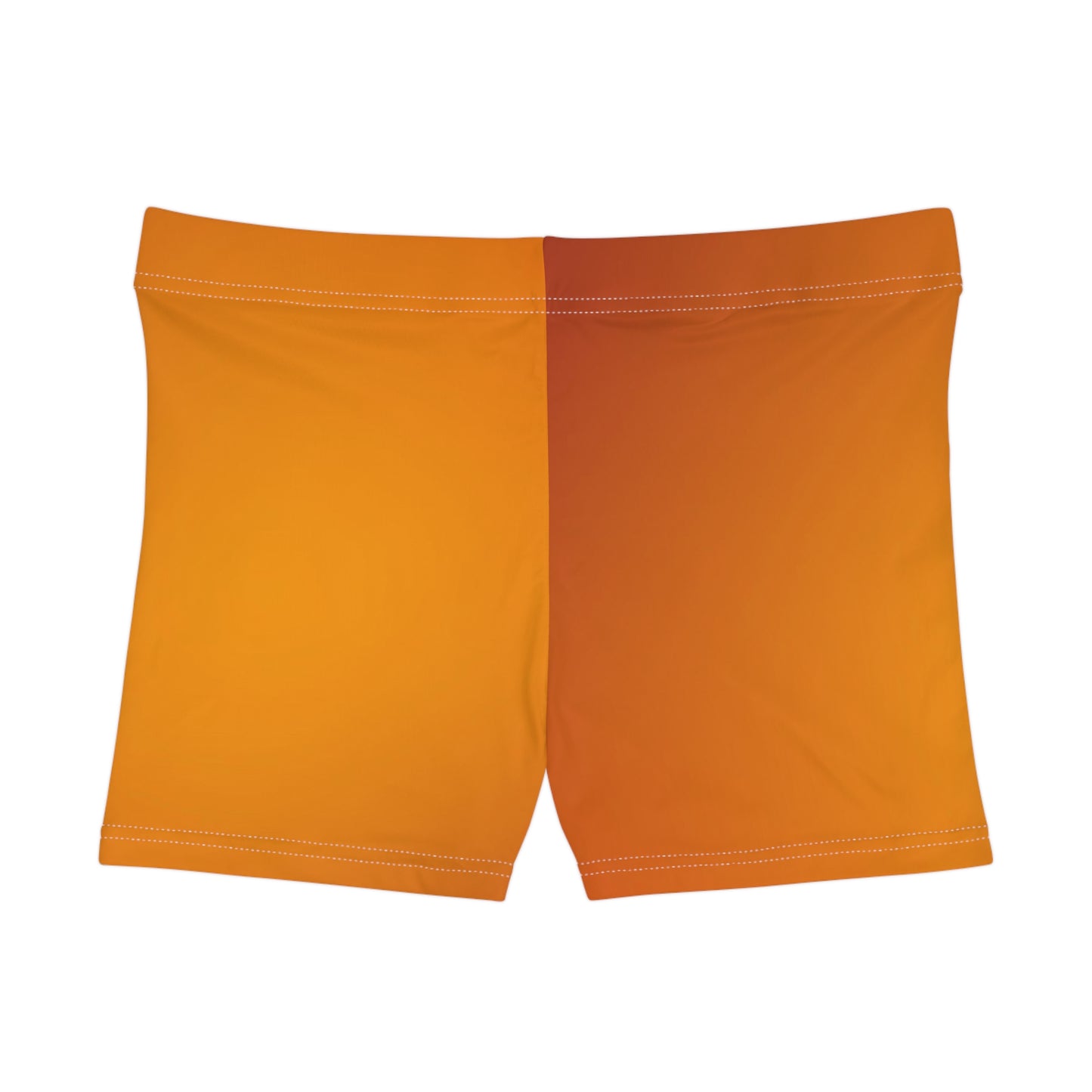 Orange mini shorts