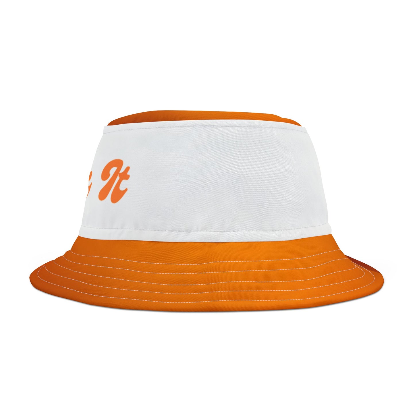 Orange Clock It Bucket Hat