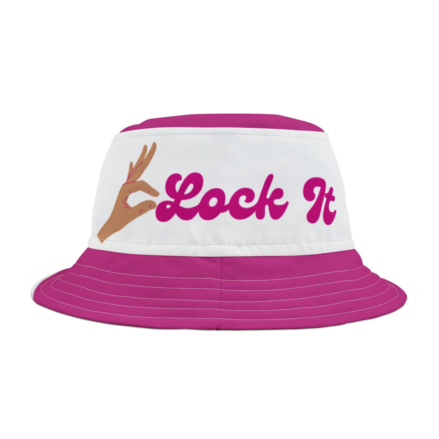 Pink Clock It Bucket Hat