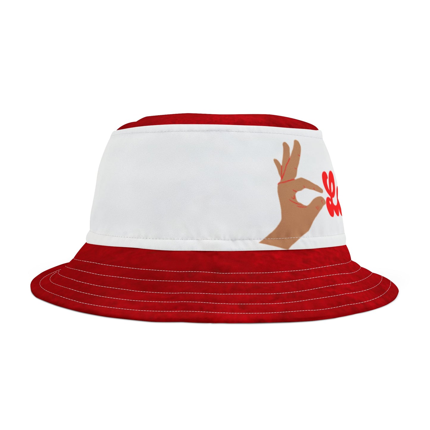 Red Clock it Bucket hat