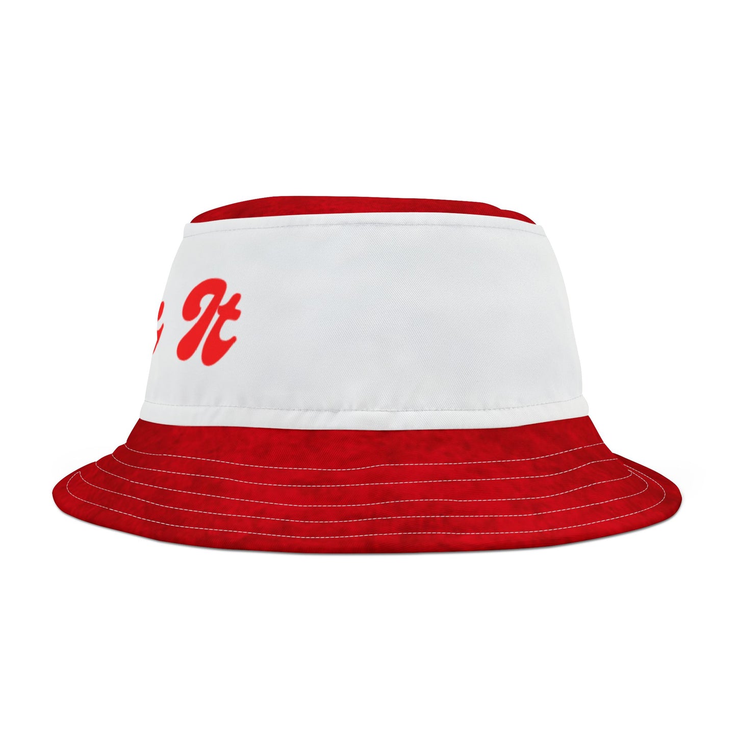Red Clock it Bucket hat