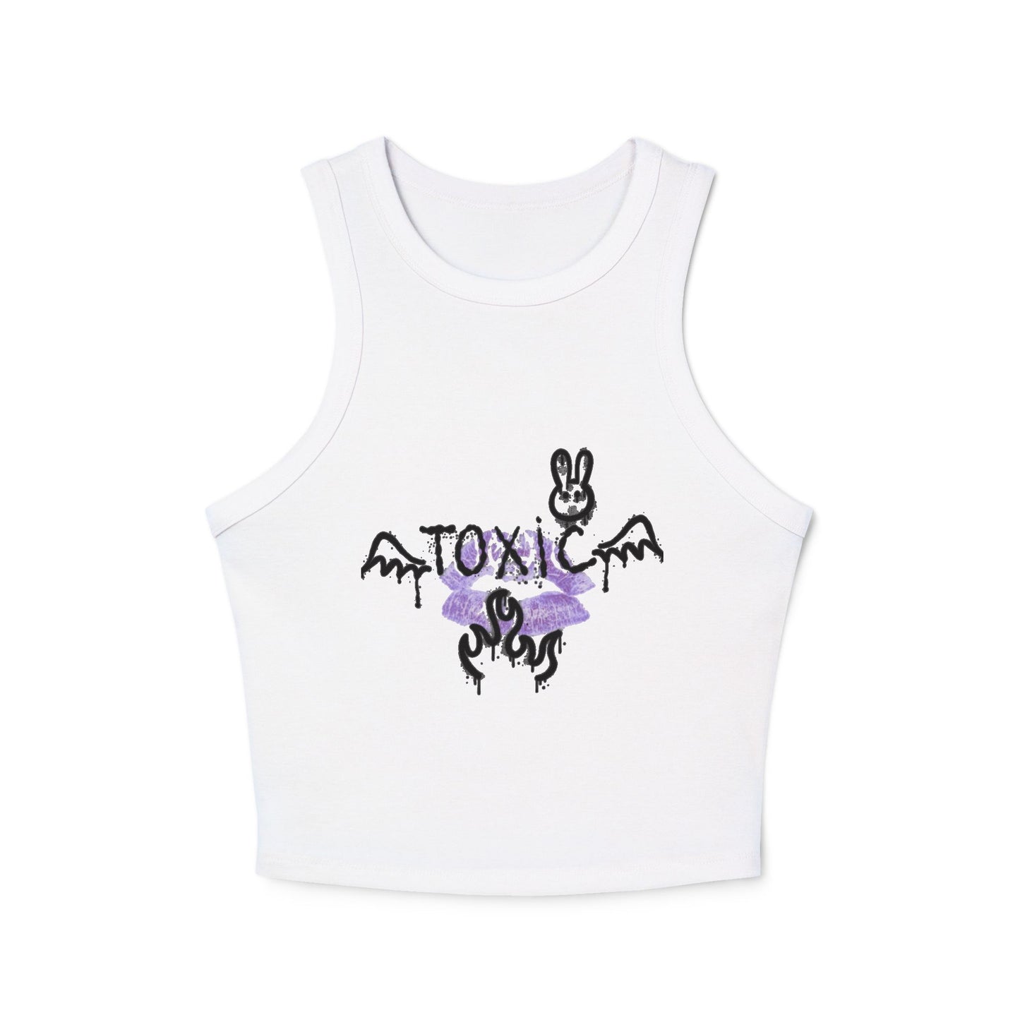 Purple Toxic Crop Tee