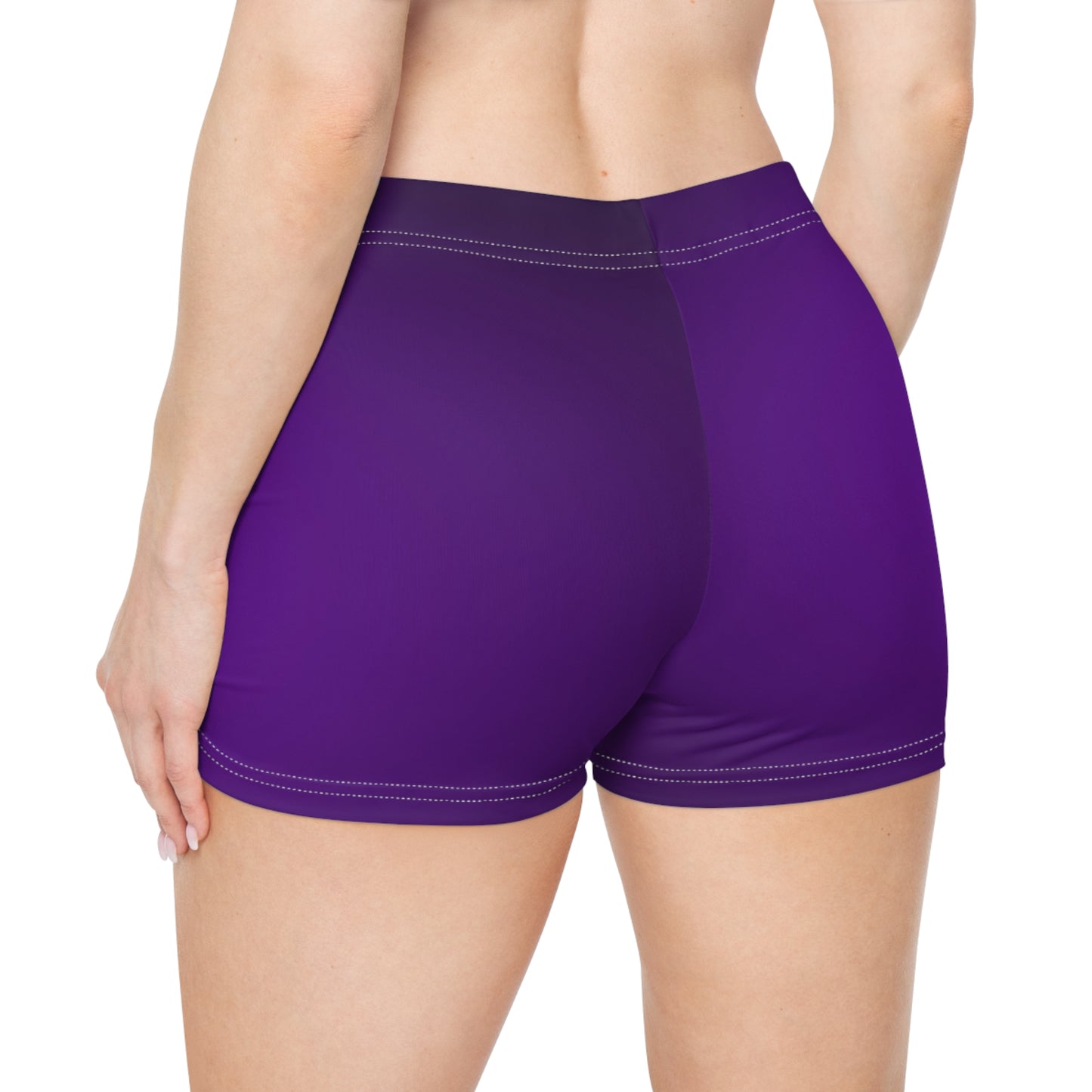 Purple mini shorts