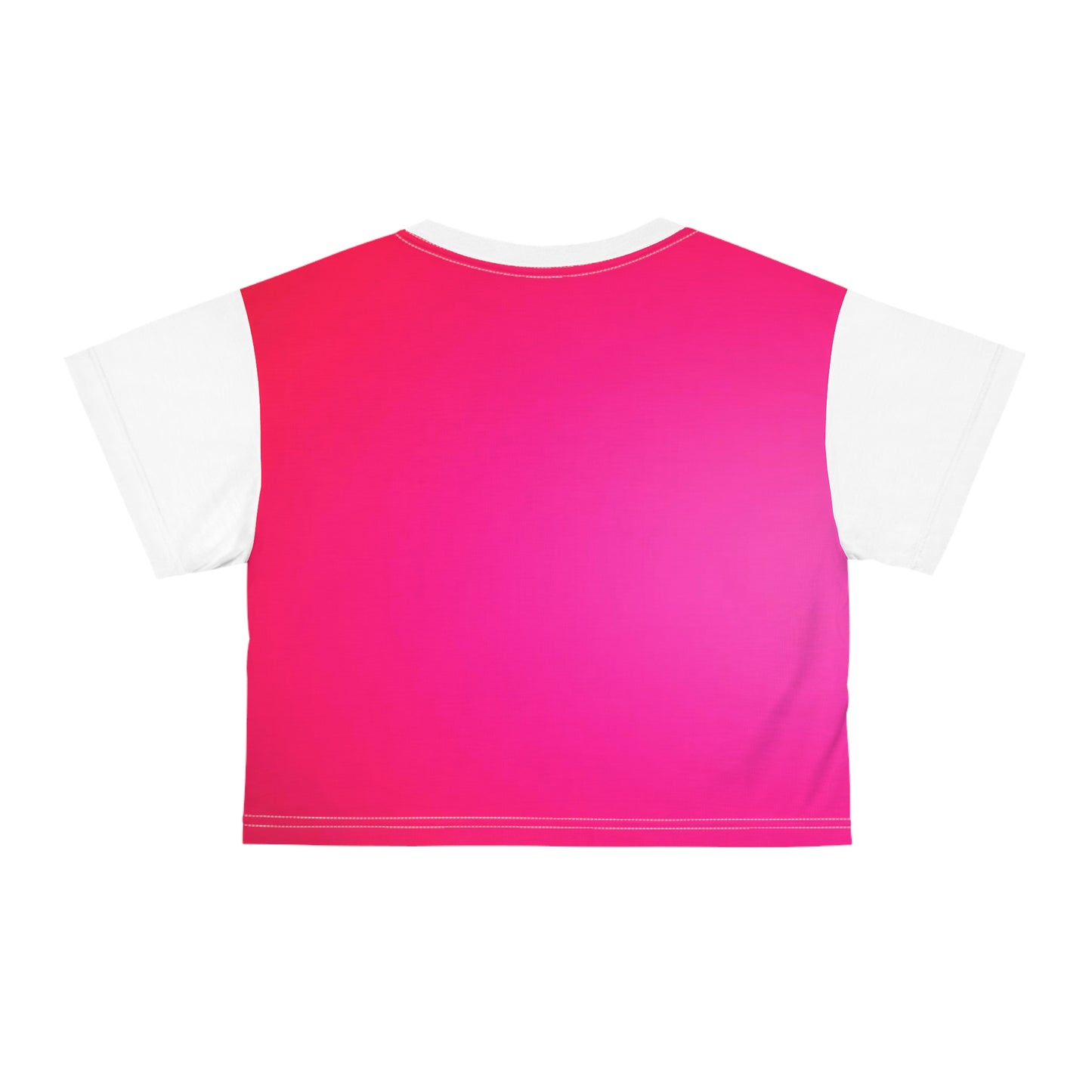 Hot Pink Cut The BS Crop Tee