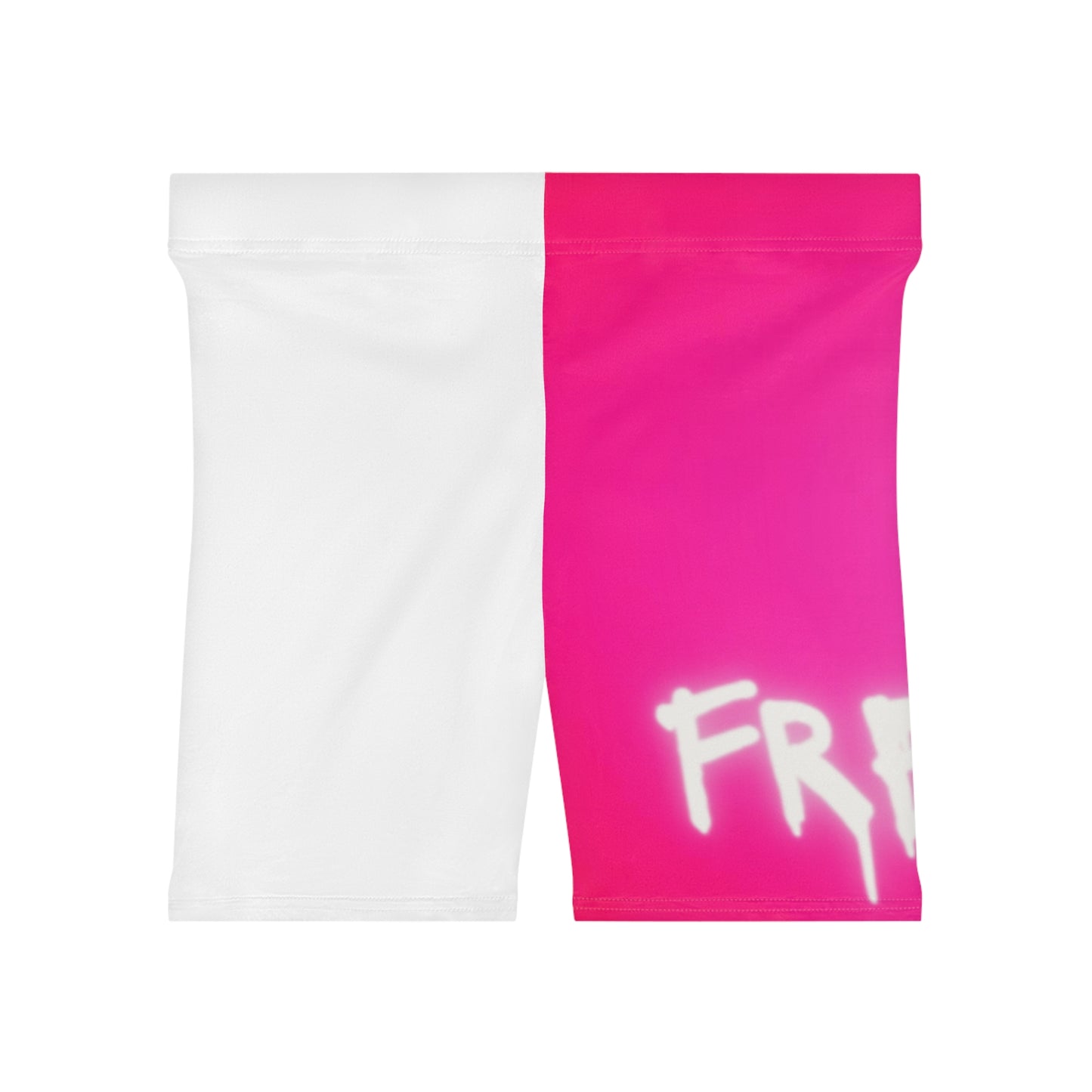 Pink/White Freaky Biker Shorts