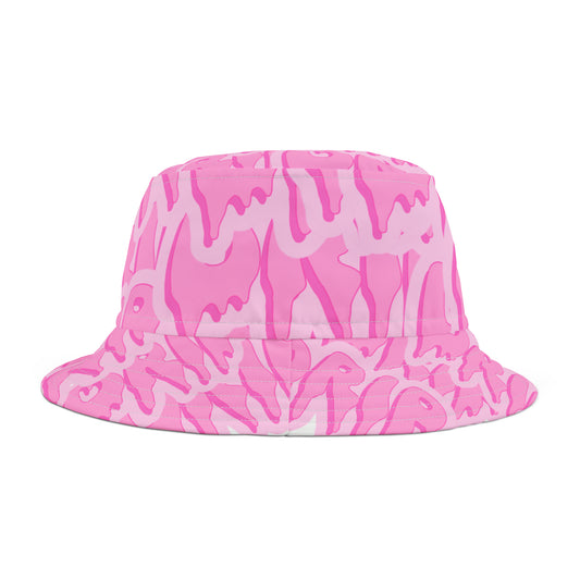 Pink Drip Bucket Hat