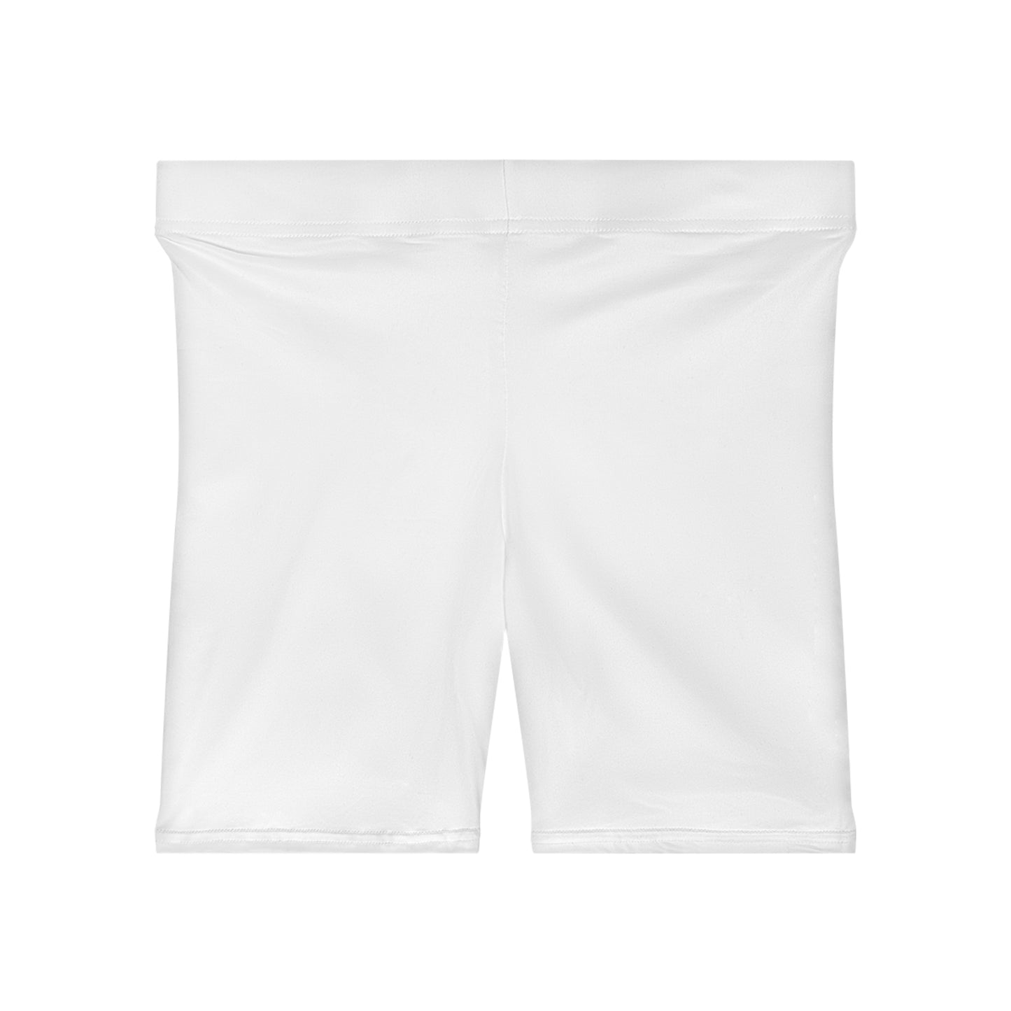 White Women's Biker Shorts