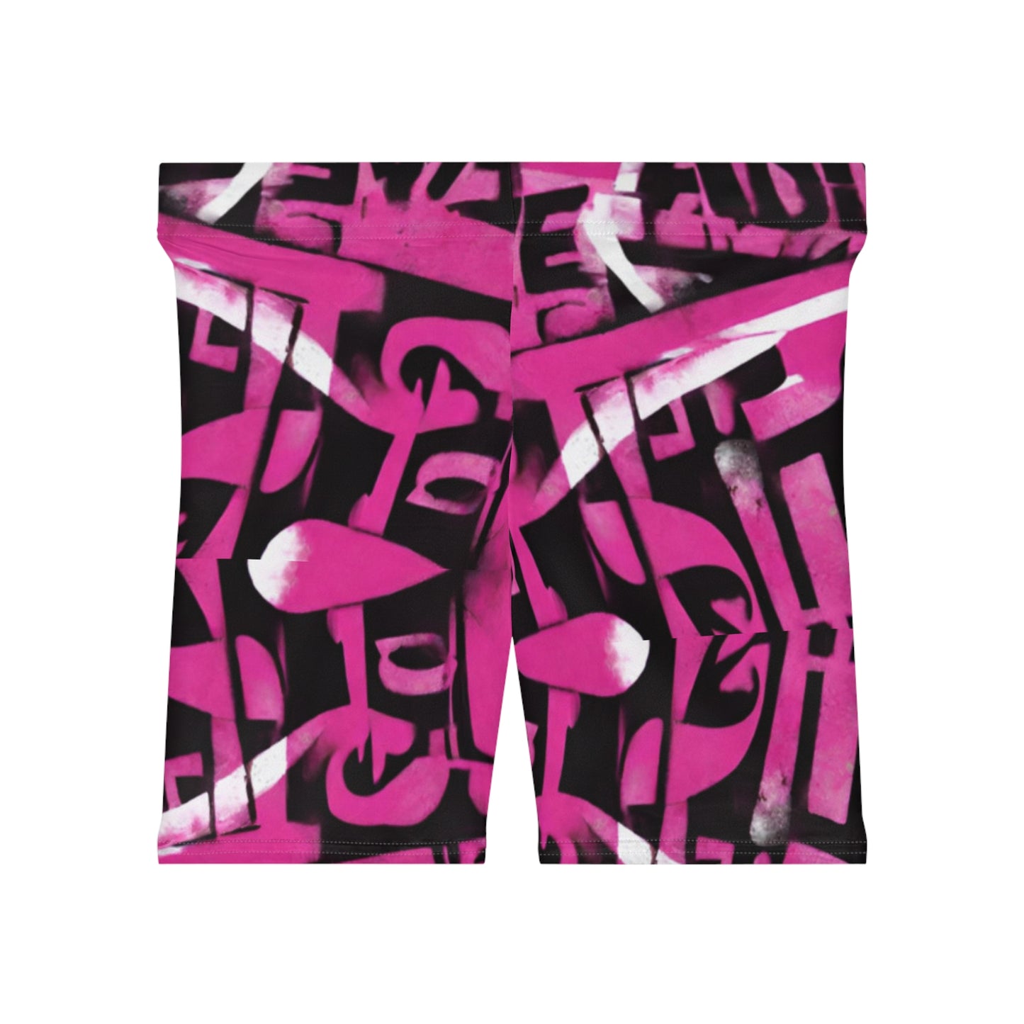 Pink graffiti Women's Biker Shorts