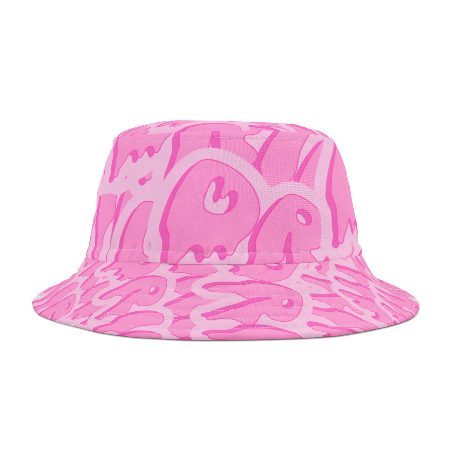 Pink Drip Bucket Hat