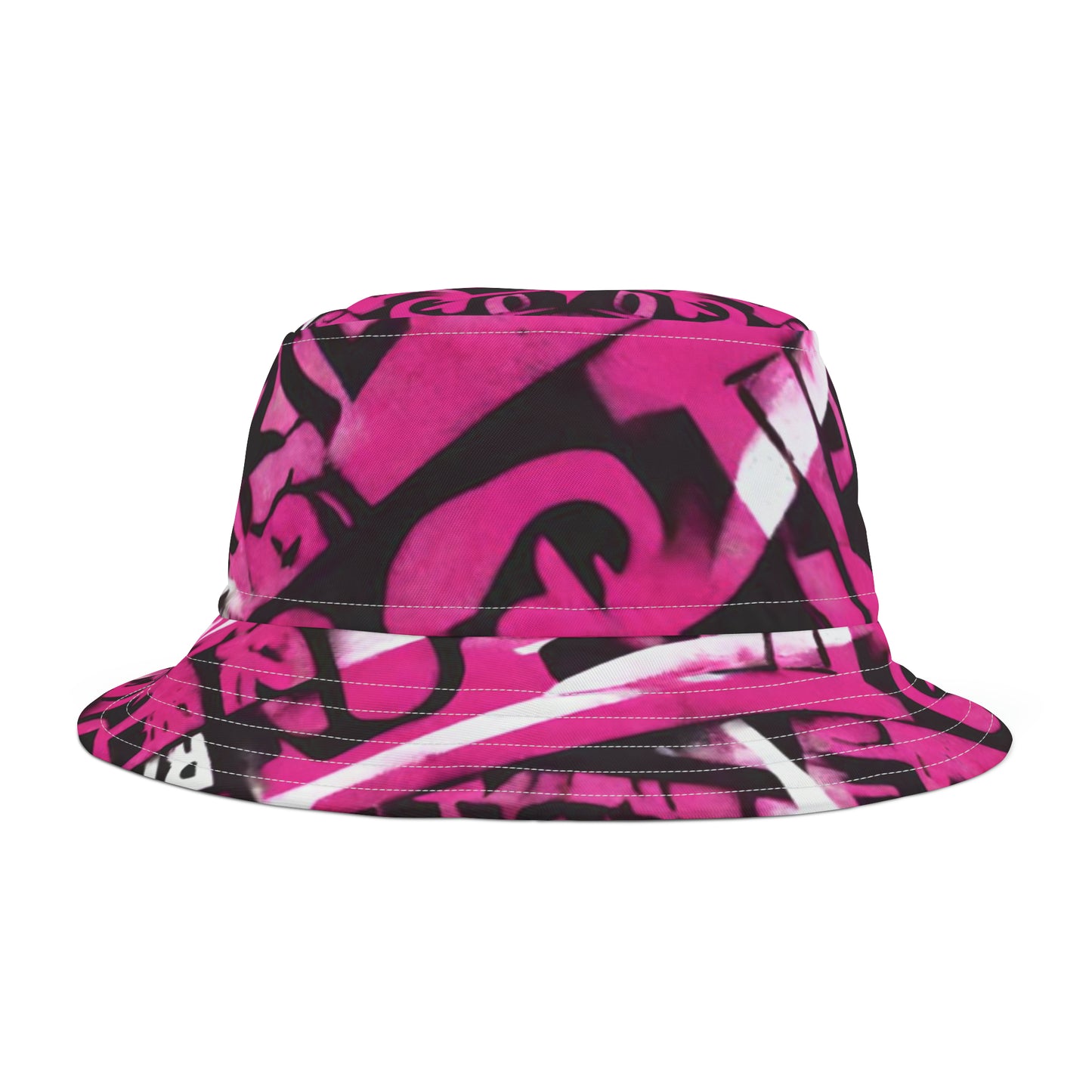 Pink Grafitti Bucket Hat