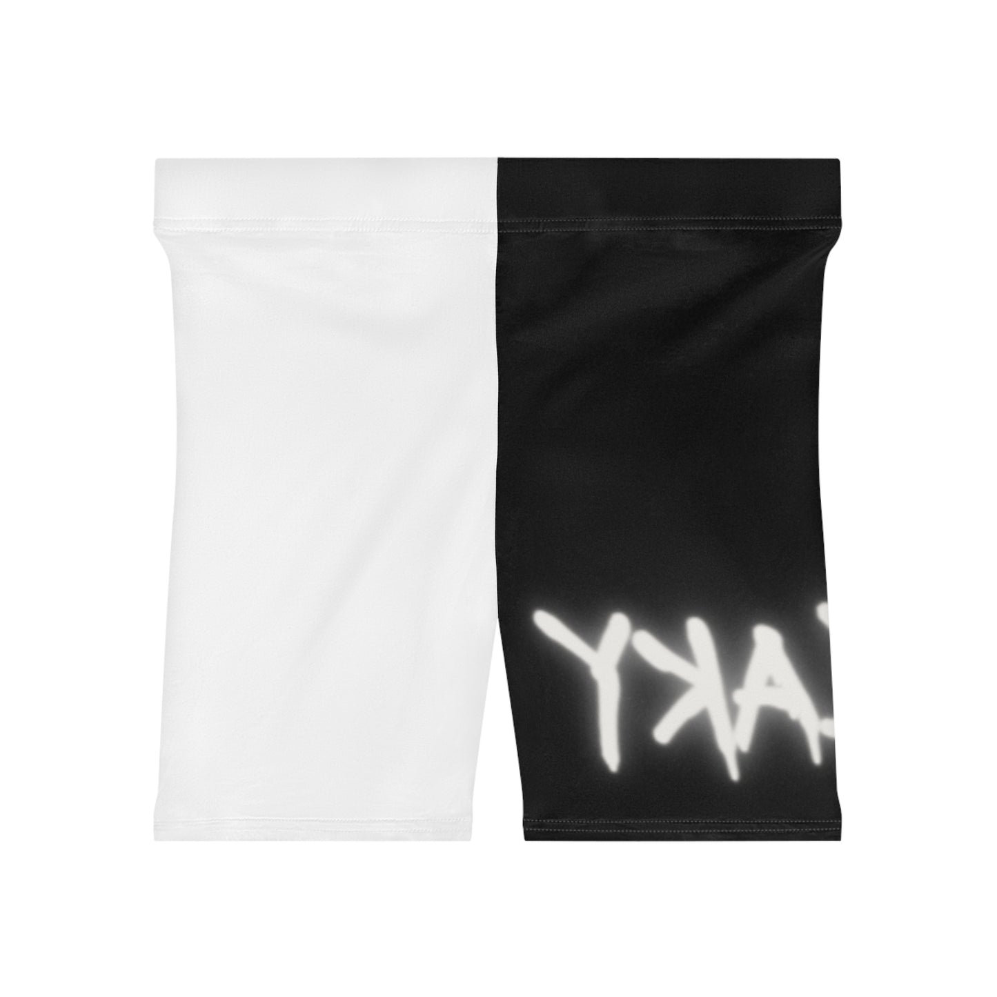 Black/white Freaky Biker Shorts