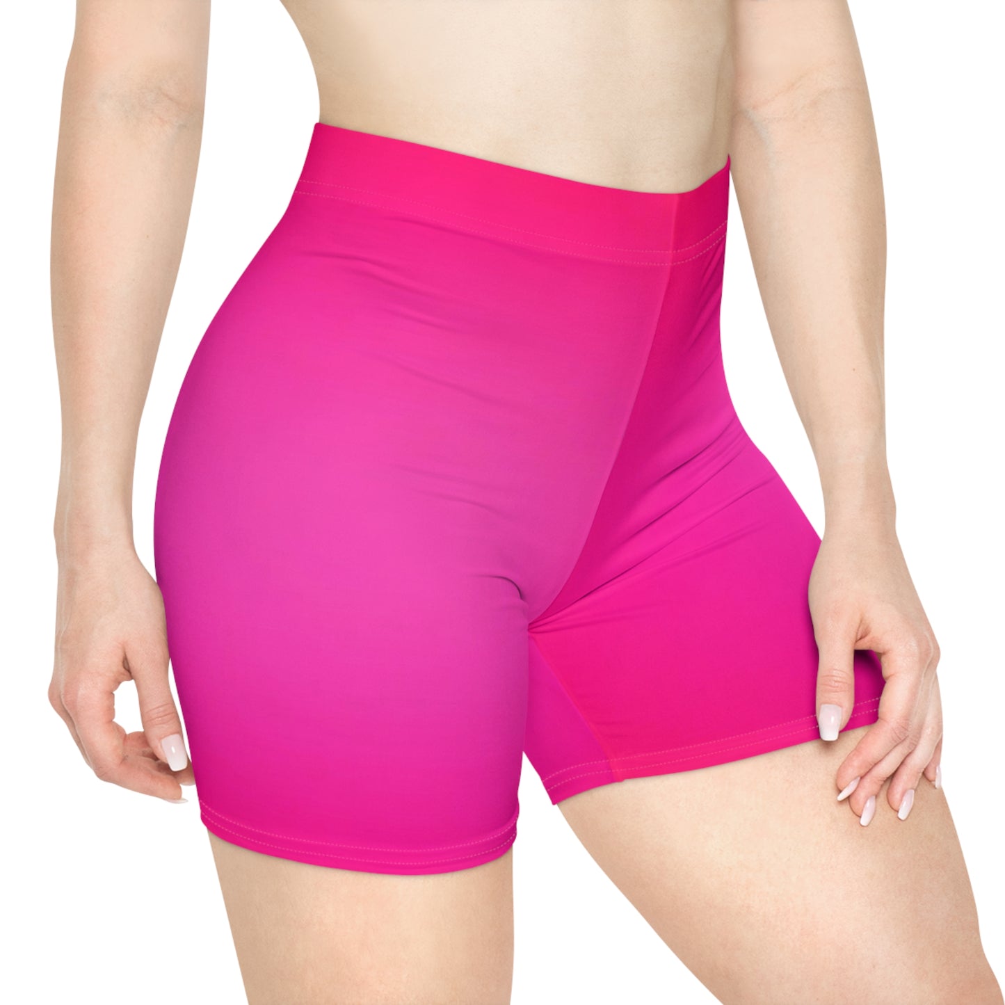 Hot Pink Women's Biker Shorts