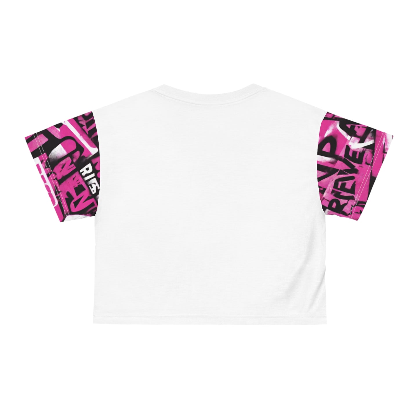 Pink Graffiti Crop tee