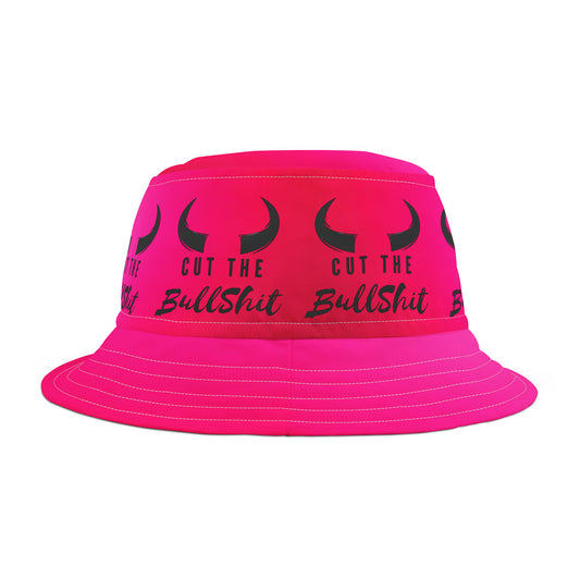 Pink Cut The BS Bucket Hat