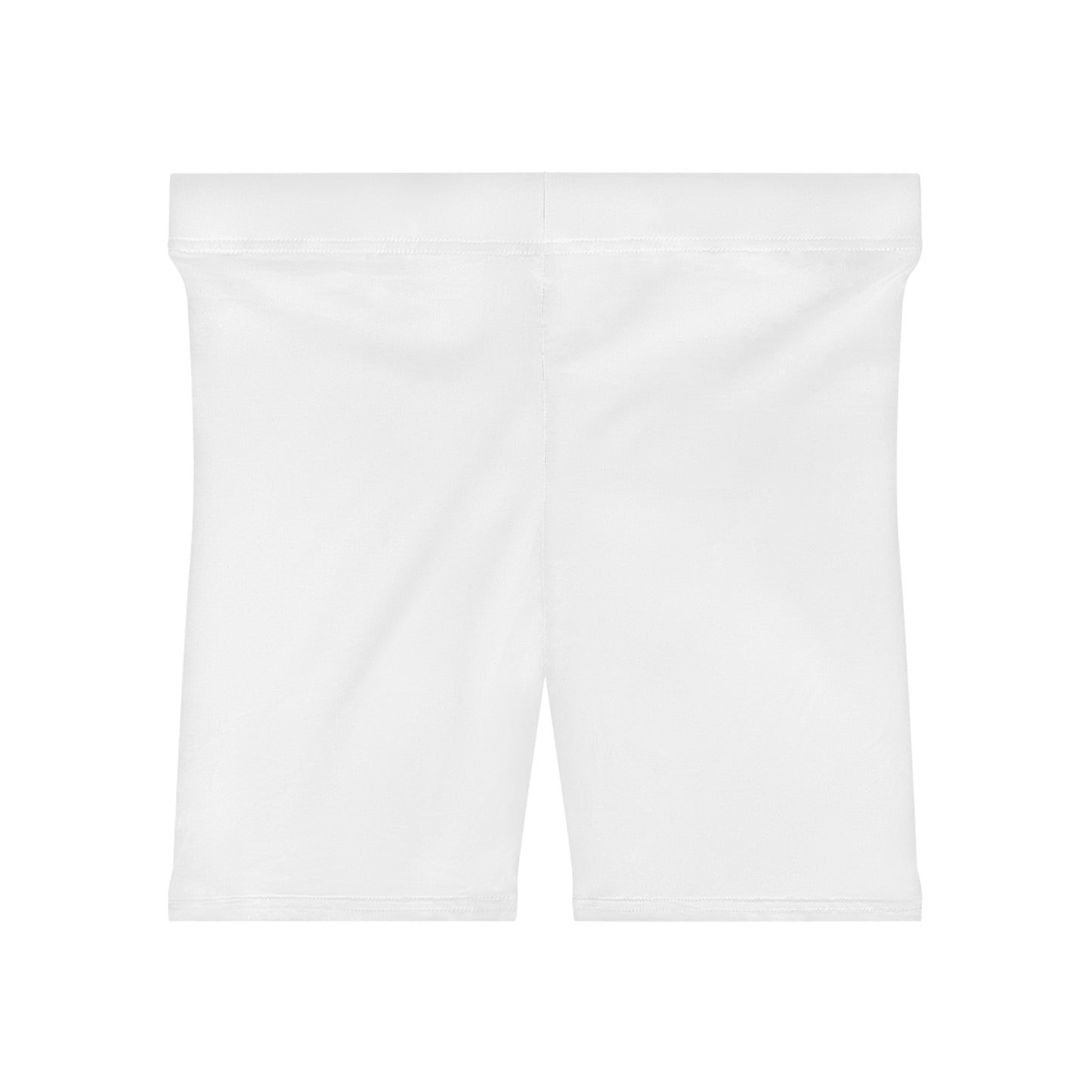 White Women's Biker Shorts