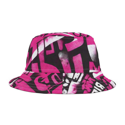 Pink Grafitti Bucket Hat