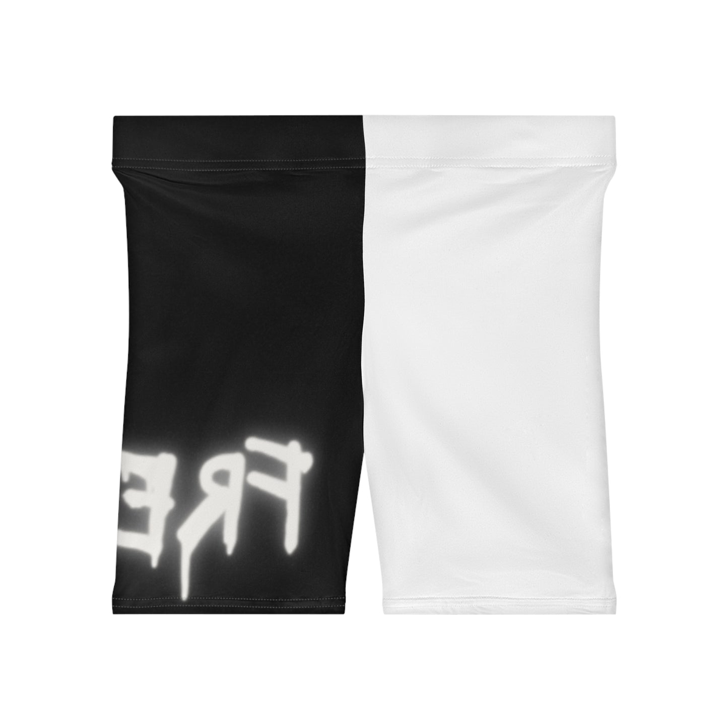 Black/white Freaky Biker Shorts