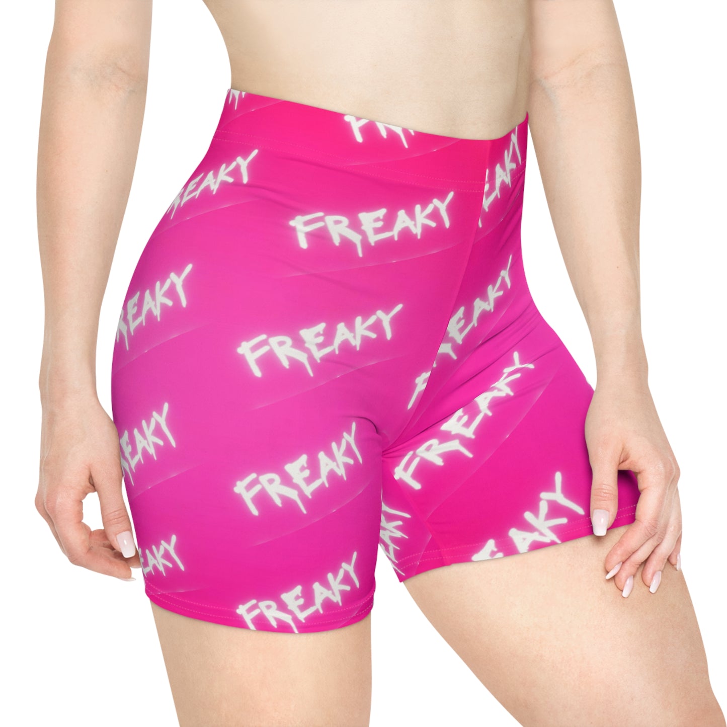 Pink Freaky Biker Shorts