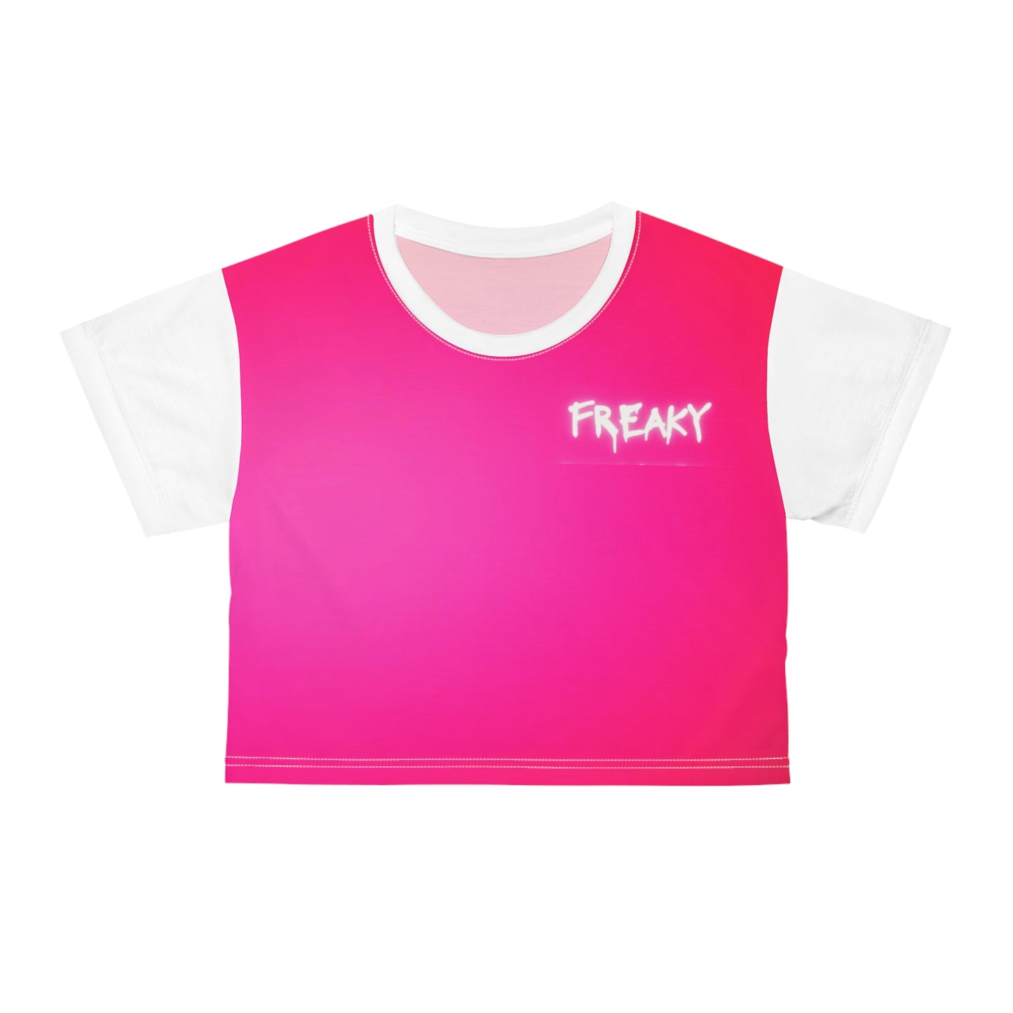 Pink Freaky Crop Tee