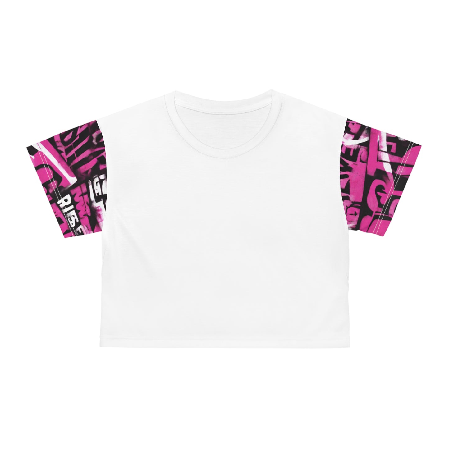 Pink Graffiti Crop tee