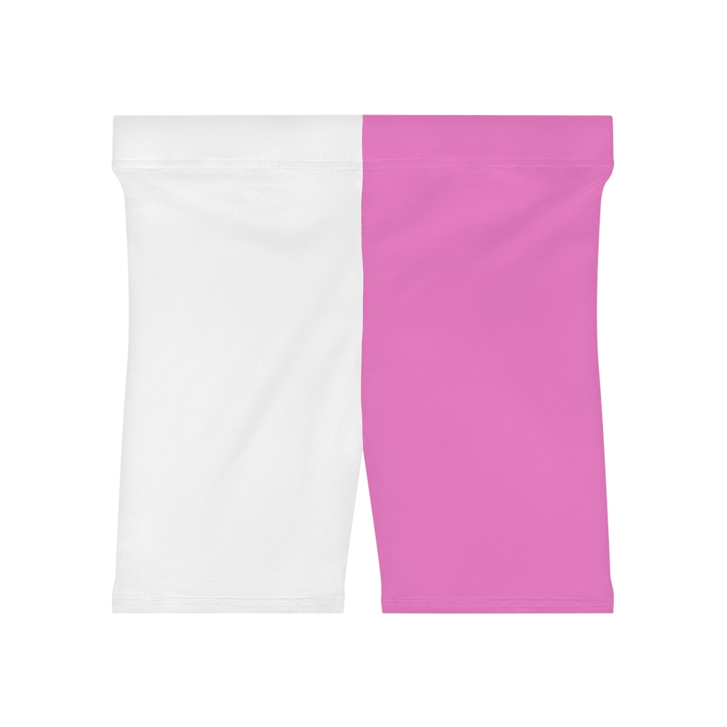 Pink/White Women's Biker Shorts