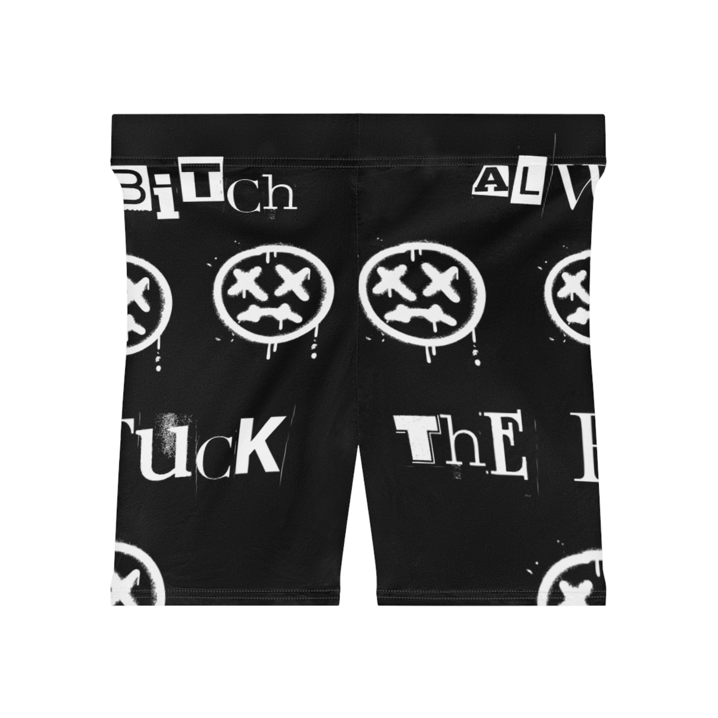 FMO Black Biker Shorts