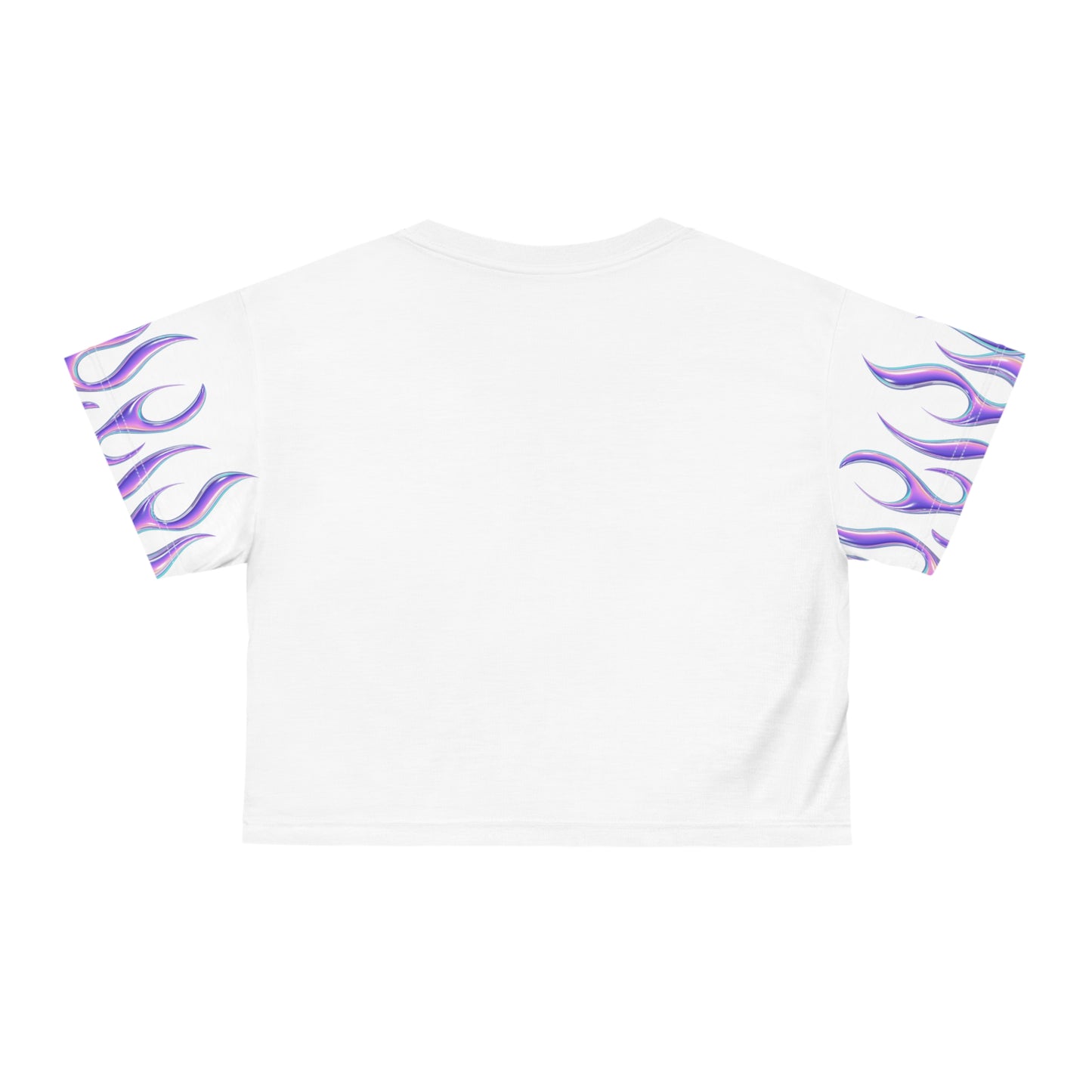 Purple Flame Crop Tee