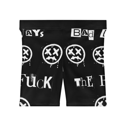 FMO Black Biker Shorts